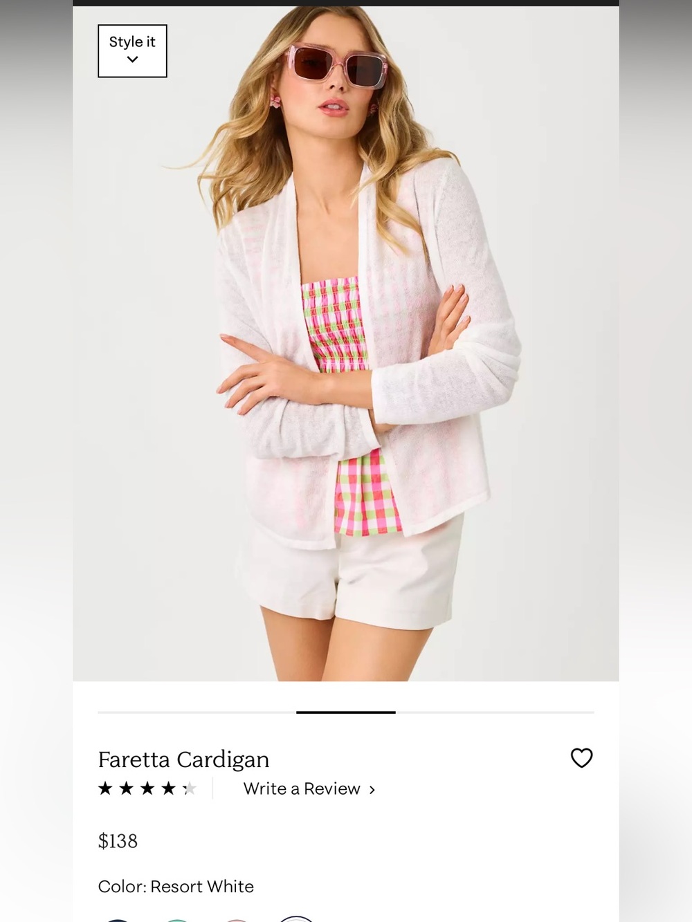 Lilly Pulitzer Faretta Open-Front Knit Cardigan